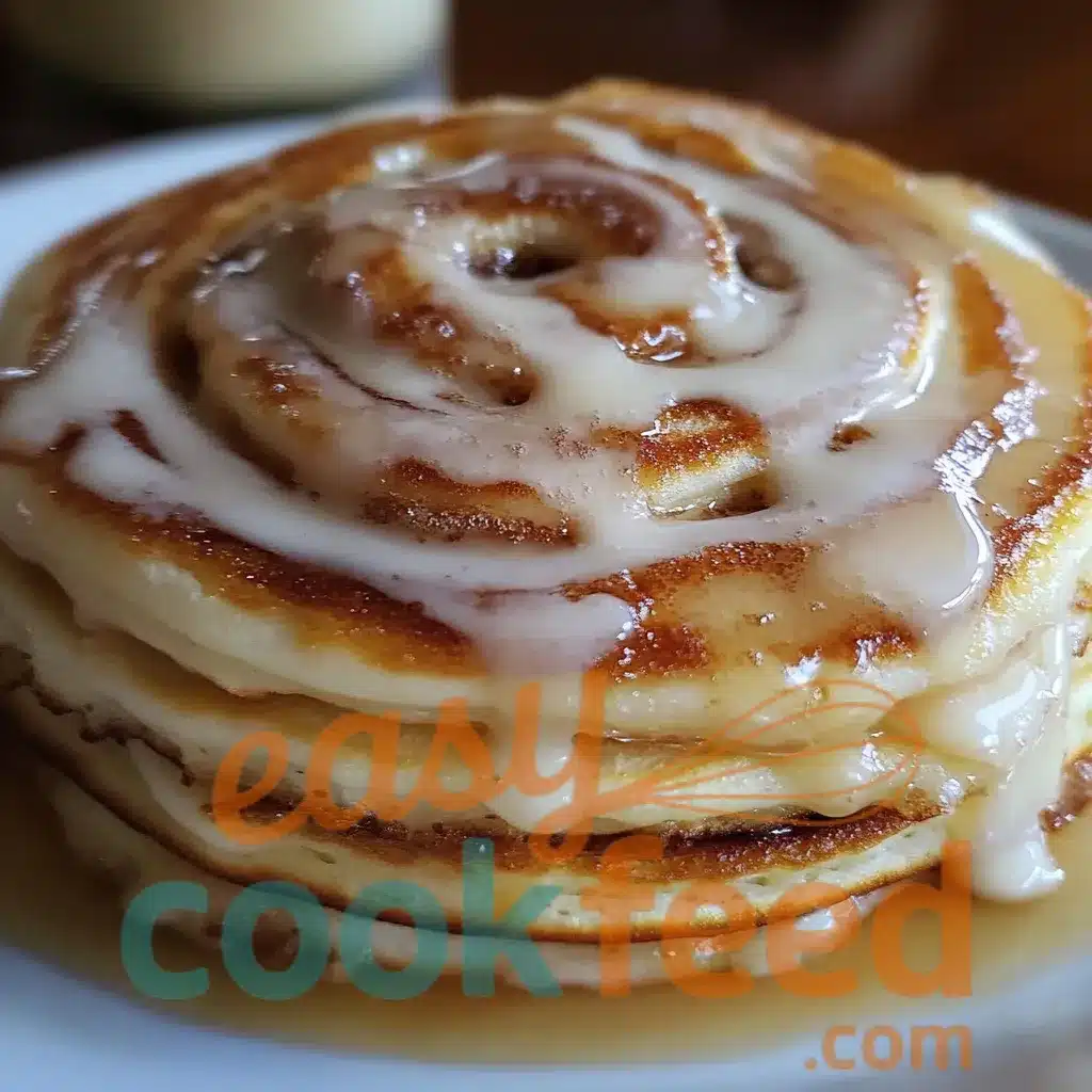 Fluffy Cinnamon Roll Pancakes Recipe 1 Fluffy Cinnamon Roll Pancakes Recipe