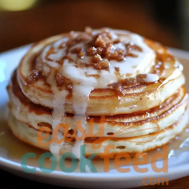 Fluffy Cinnamon Roll Pancakes Recipe