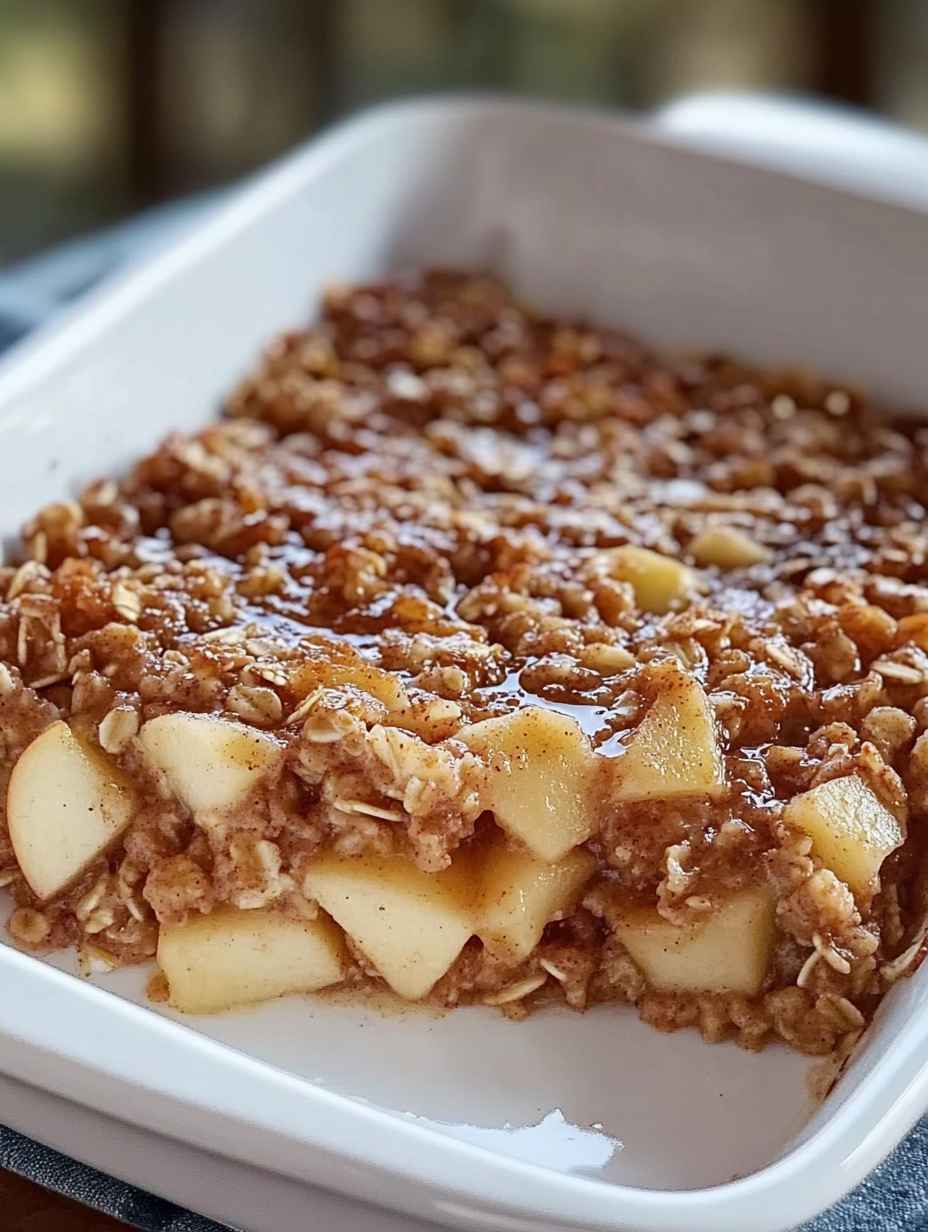 Amish-Style Apple and Cinnamon Baked Oatmeal