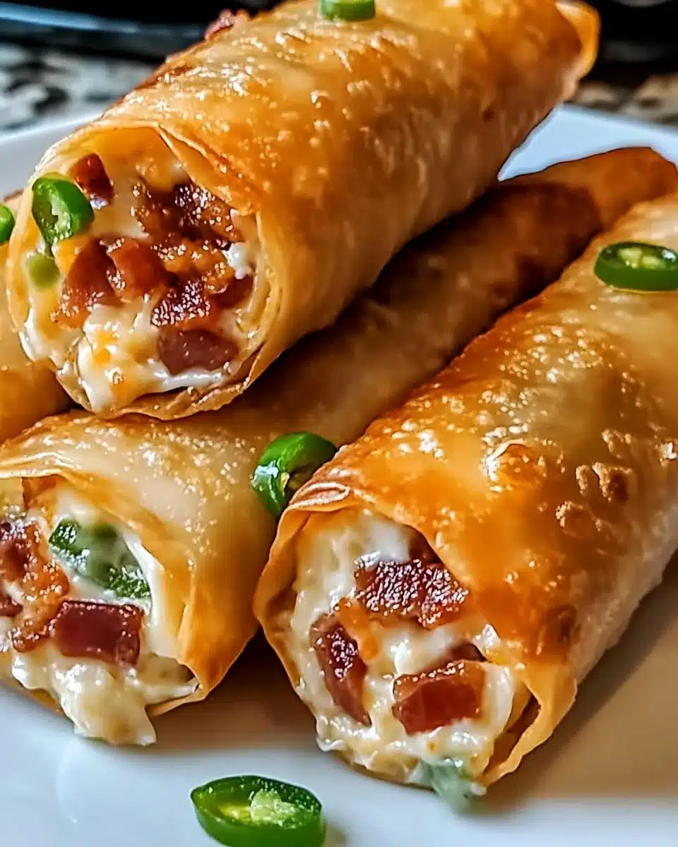 Bacon Jalapeño Popper Eggrolls
