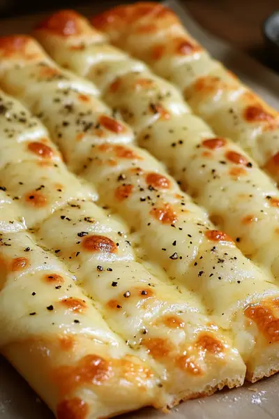Homemade Cheesy Breadsticks