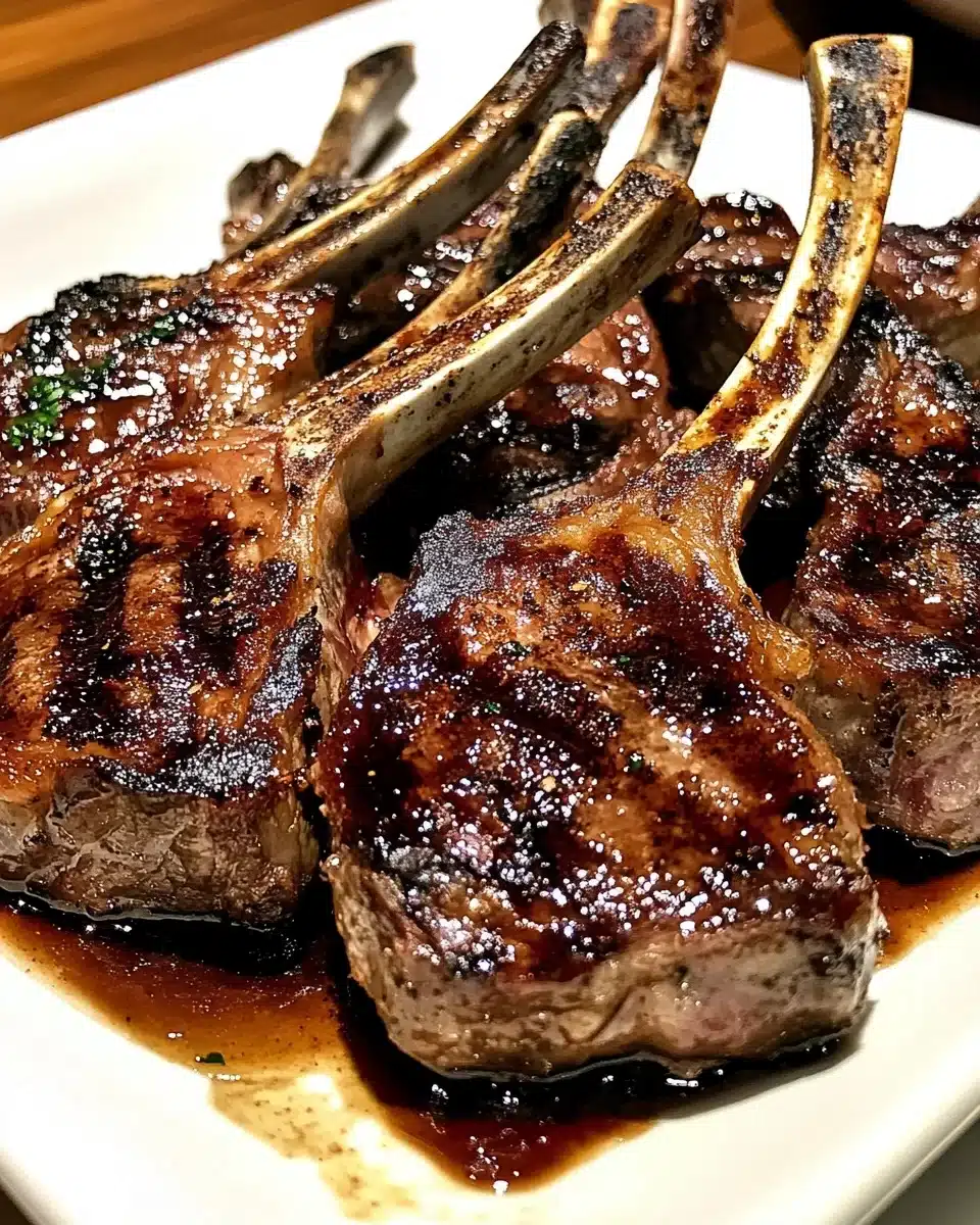 Honey Garlic Glazed Lamb Chops