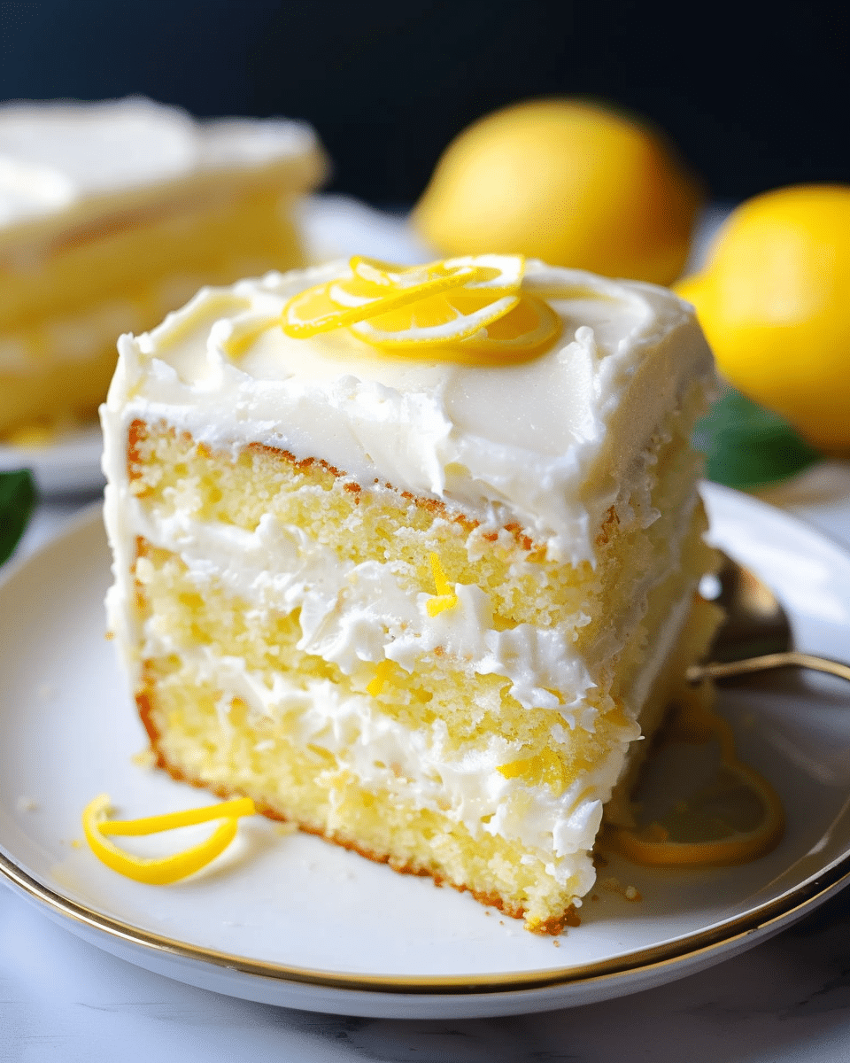 Lemon Velvet Cake with Lemon Cream Cheese Frosting
