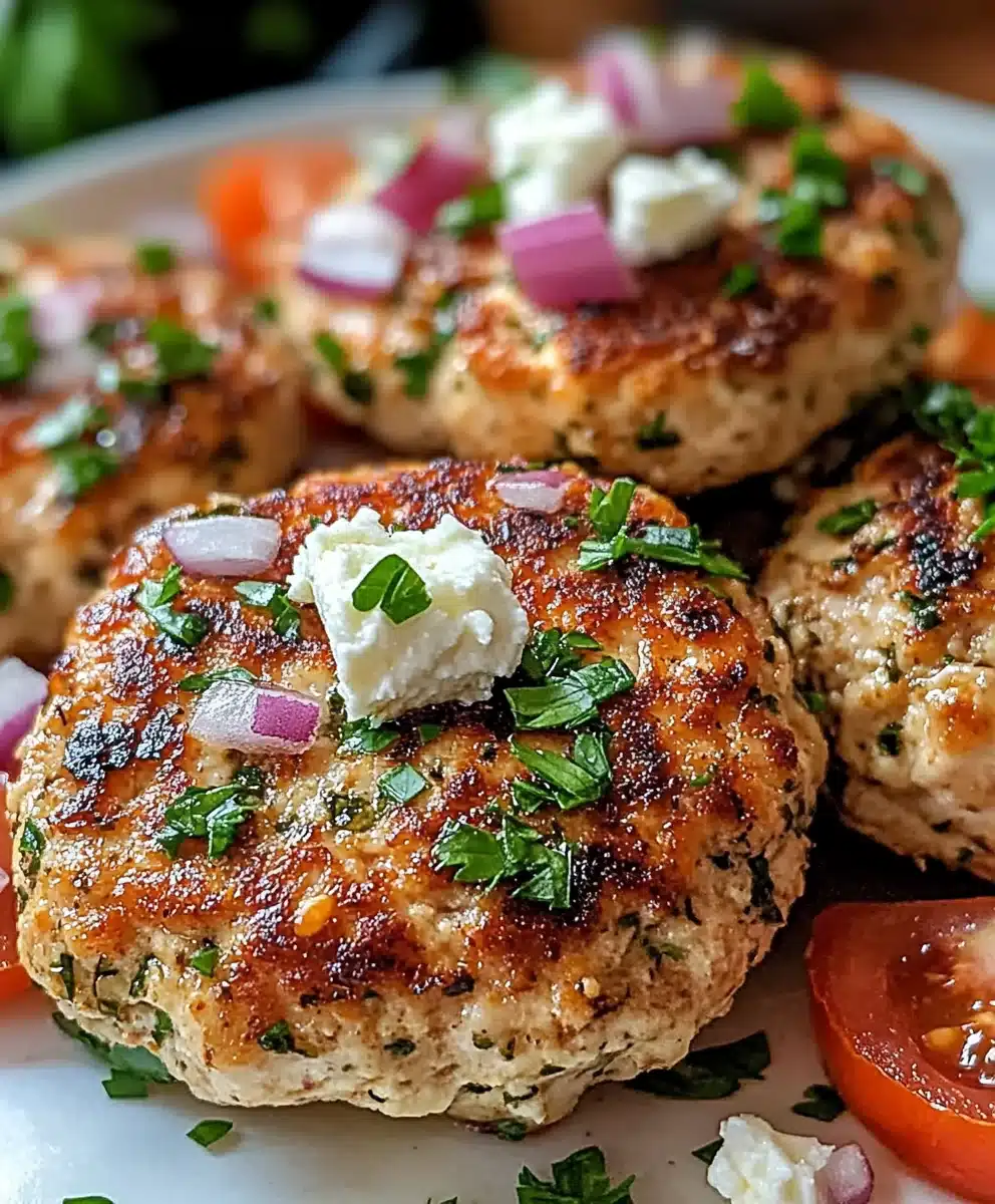 Mediterranean Chicken Patties