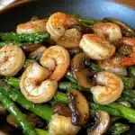 Shrimp and Asparagus Stir-Fry with Mushrooms