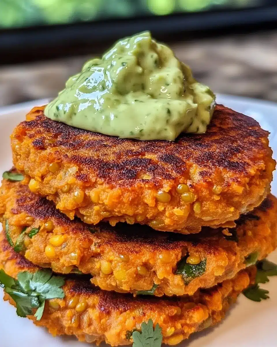 CRISPY SWEET POTATO & RED LENTIL PATTIES That Delight!