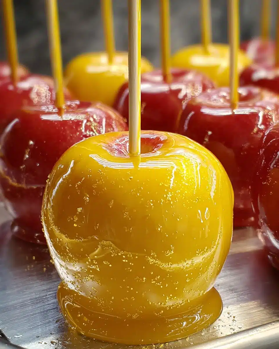 Pineapple Lemonade Candy Apples