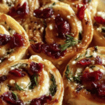 Cranberry Feta Pinwheels