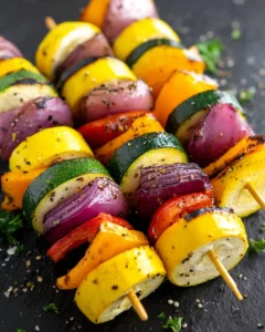 Air Fryer Veggie Kabobs