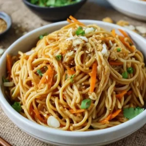 Asian Spaghetti Salad with Soy Sauce