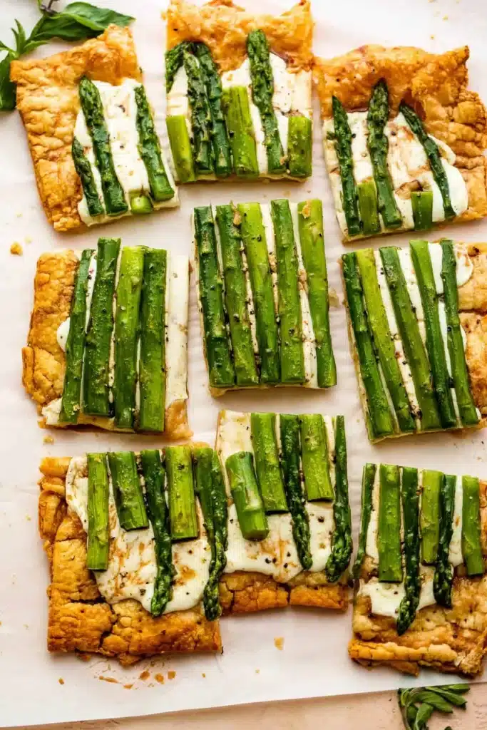 Asparagus Mozzarella Cheese Tart