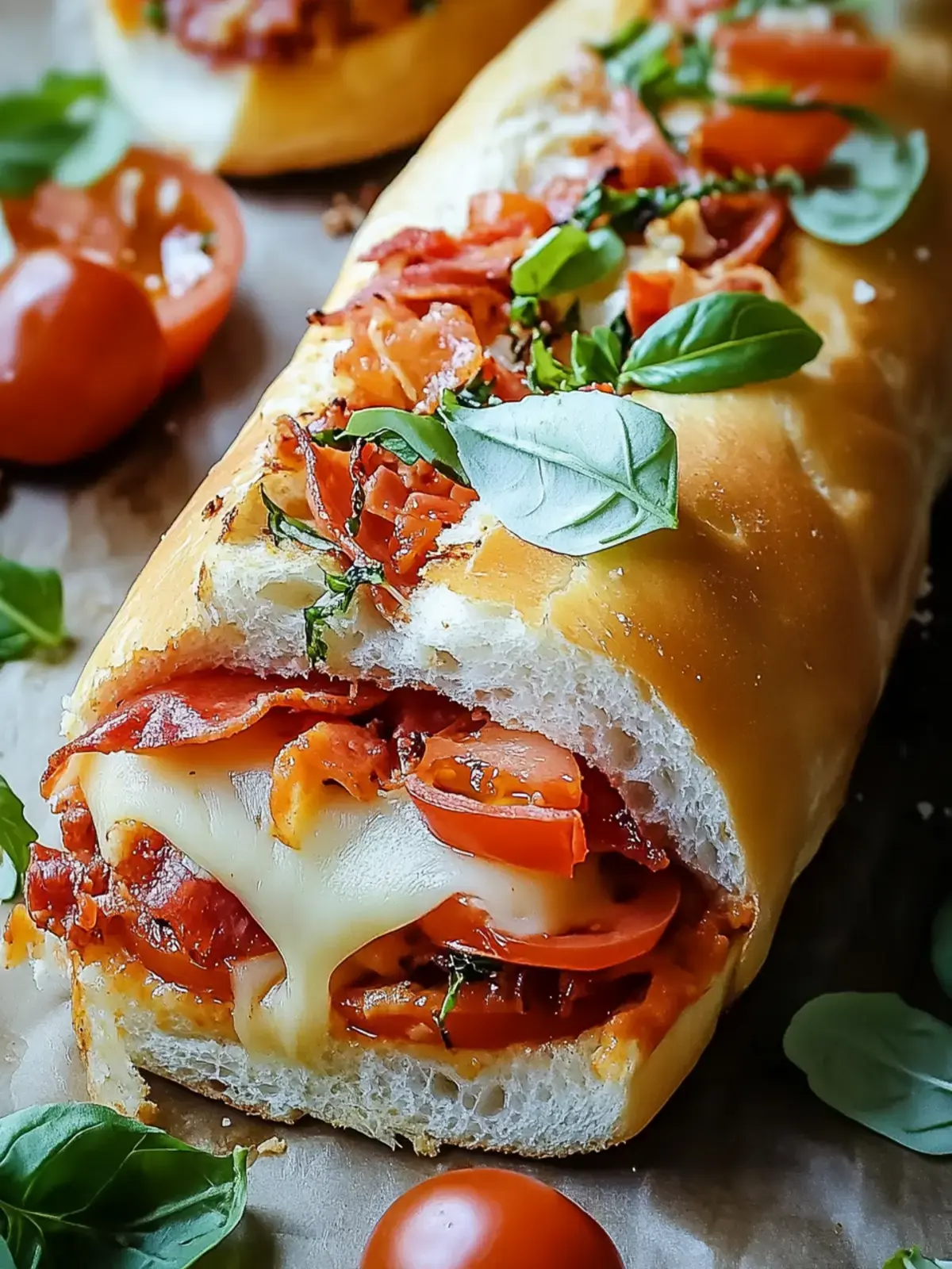 Baked Italian Grinder Sandwiches
