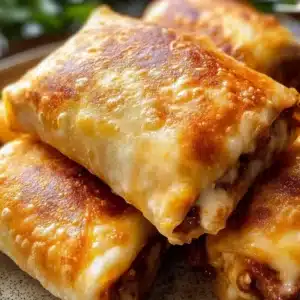 Beef and Cheese Chimichangas