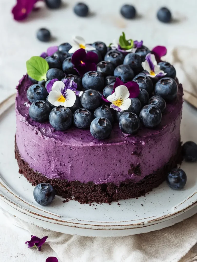 Blueberry Chocolate Cake