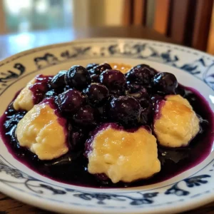 Classic Blueberry Grunt Dessert