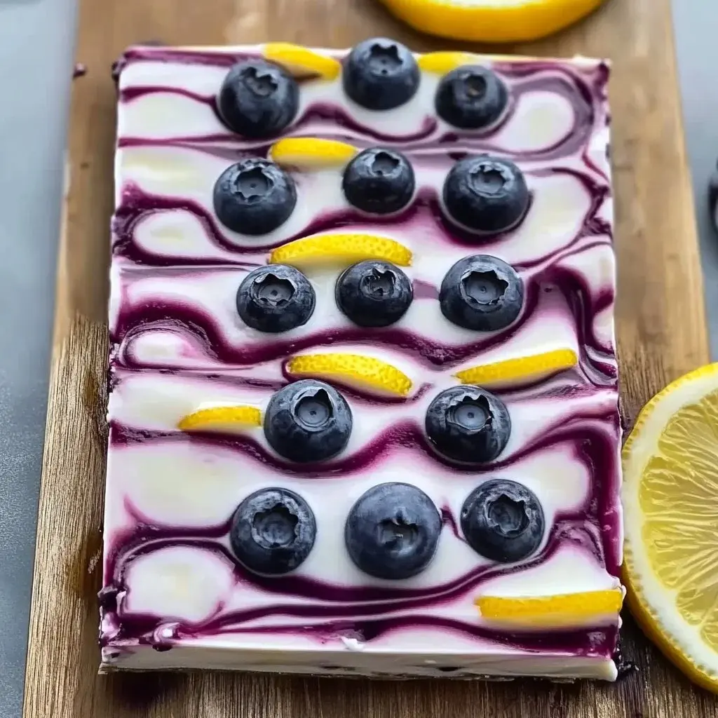 Irresistible Blueberry Lemon Yogurt Bark