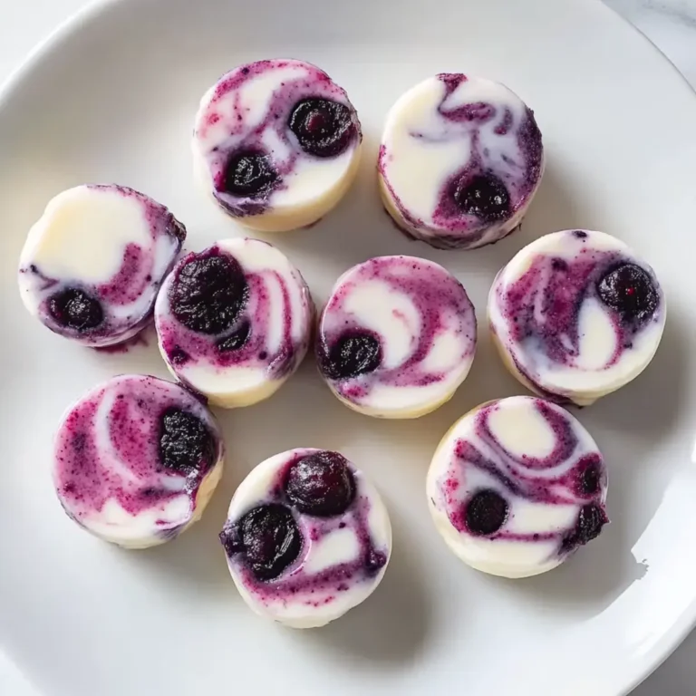 Blueberry Swirl Yogurt Bites