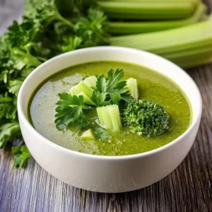 Broccoli, Celery & Parsley Detox Soup