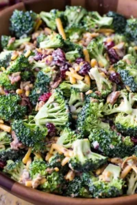 Classic Broccoli Salad with Bacon and Cranberries