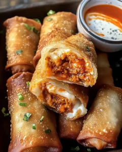 Buffalo Chicken Egg Rolls