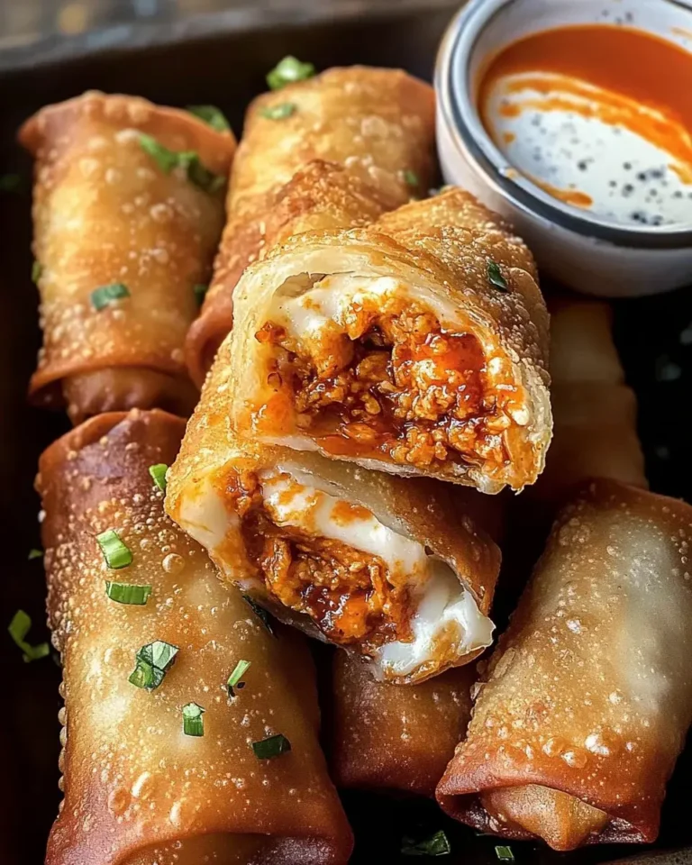 Buffalo Chicken Egg Rolls