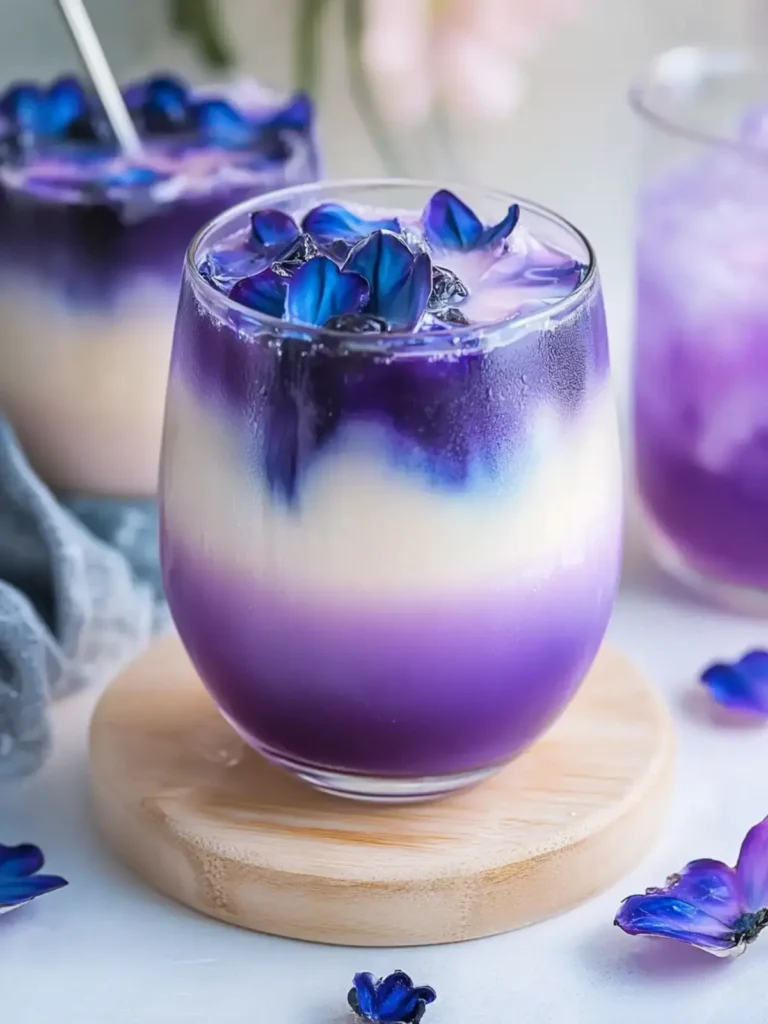 Butterfly Pea Milk Tea Latte