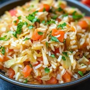 Vegan Cabbage and Rice