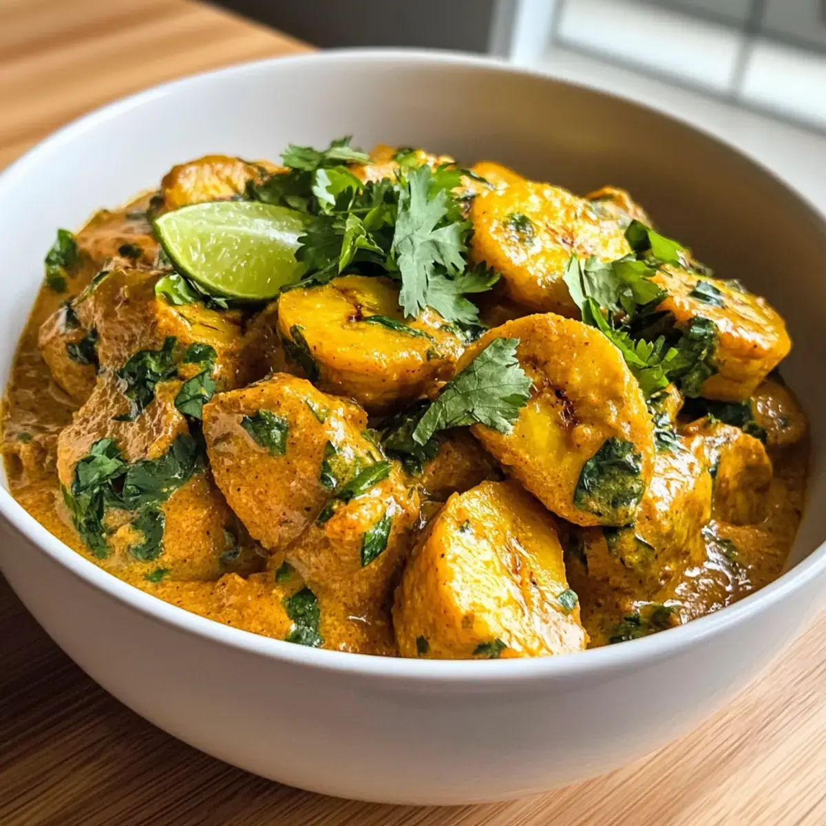 Caribbean-style Plantain Curry