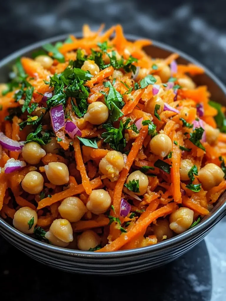 Carrot Ginger Chickpea Salad