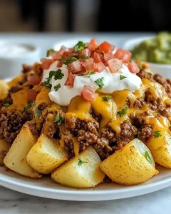 Cheesy Taco Potatoes