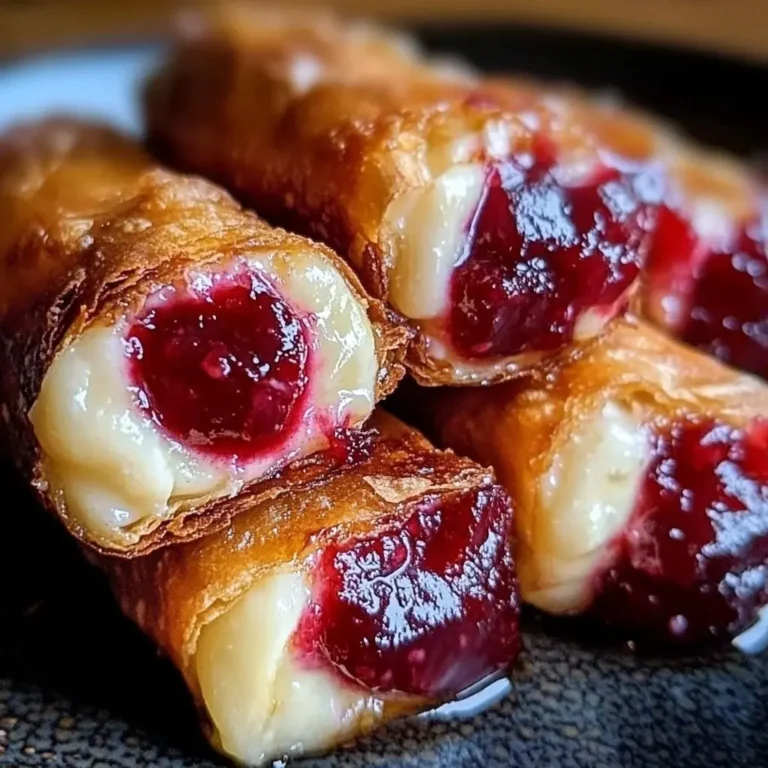 Cherry Cheesecake Egg Rolls