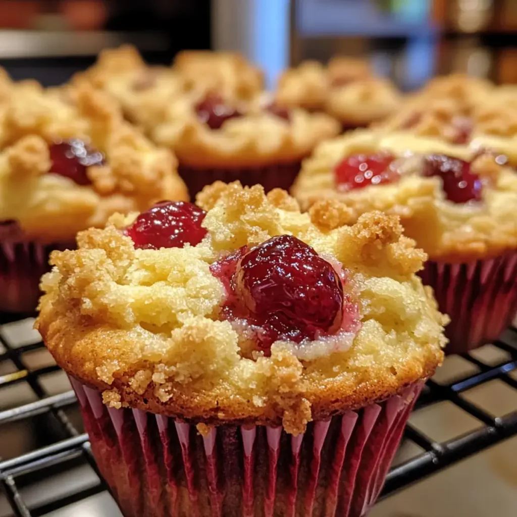 Cherry Cobbler Muffins