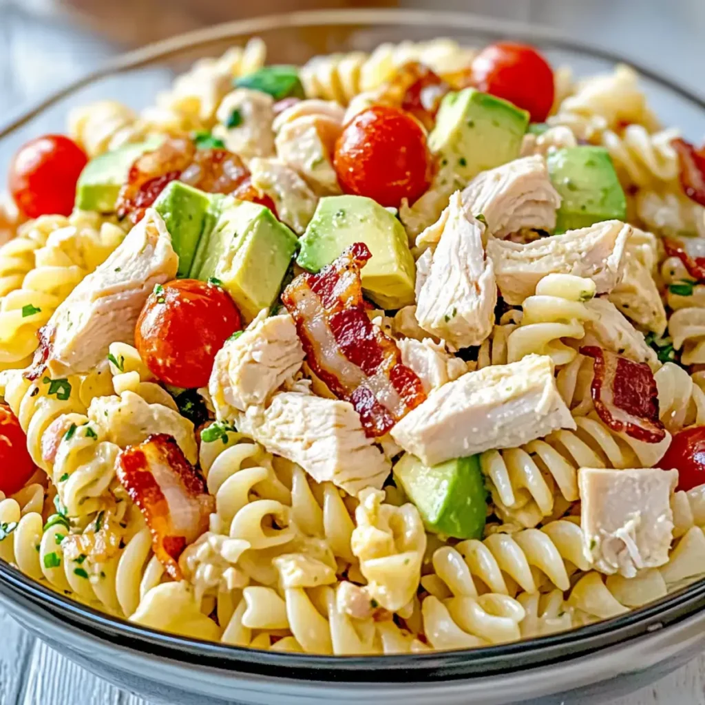 Chicken Club Pasta Salad