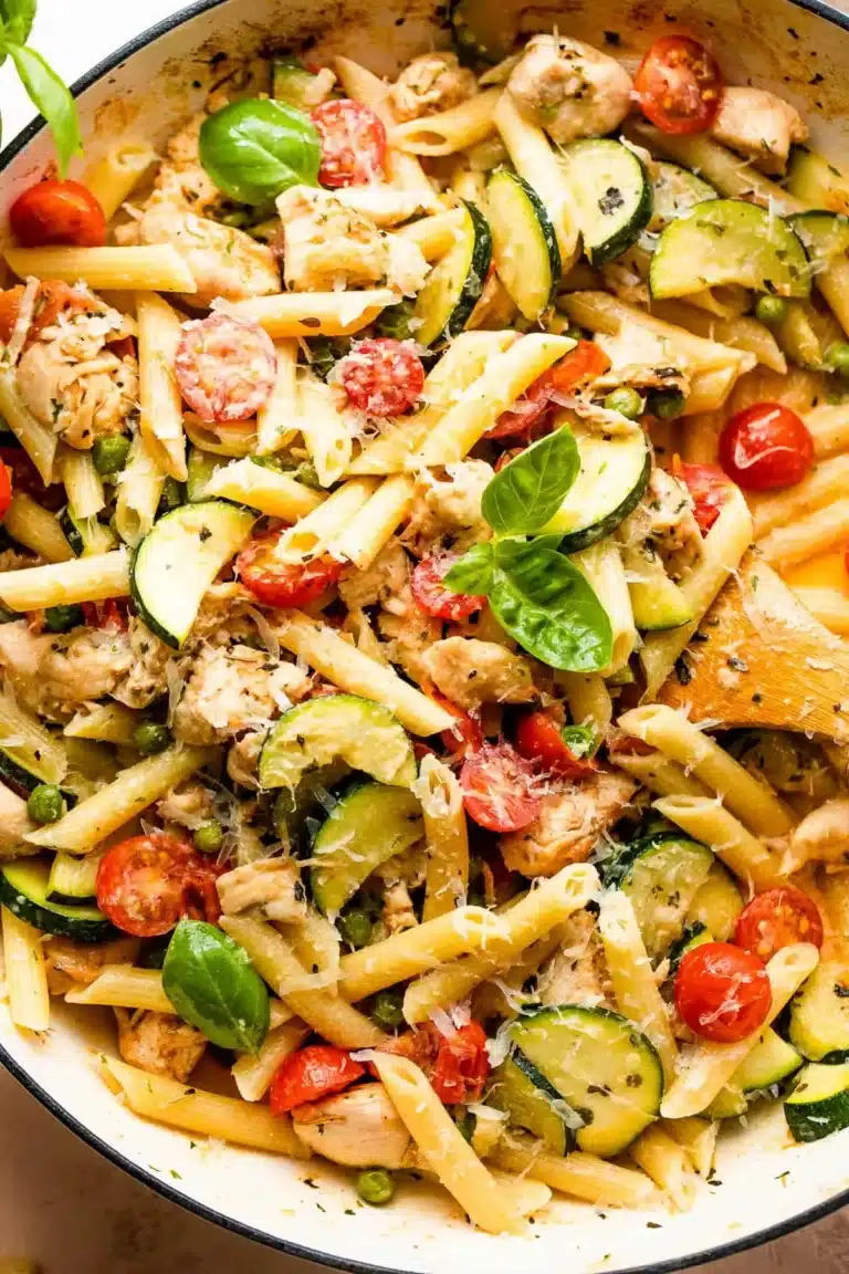 Easy Chicken Pasta Primavera – Quick Dinner Idea!