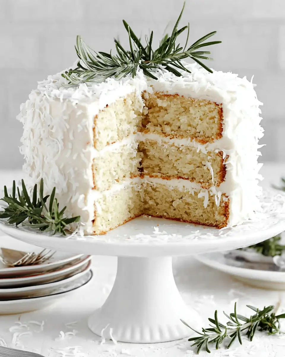 Christmas Coconut Cake