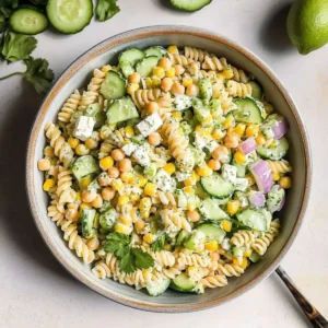 Creamy Cilantro Lime Pasta Salad