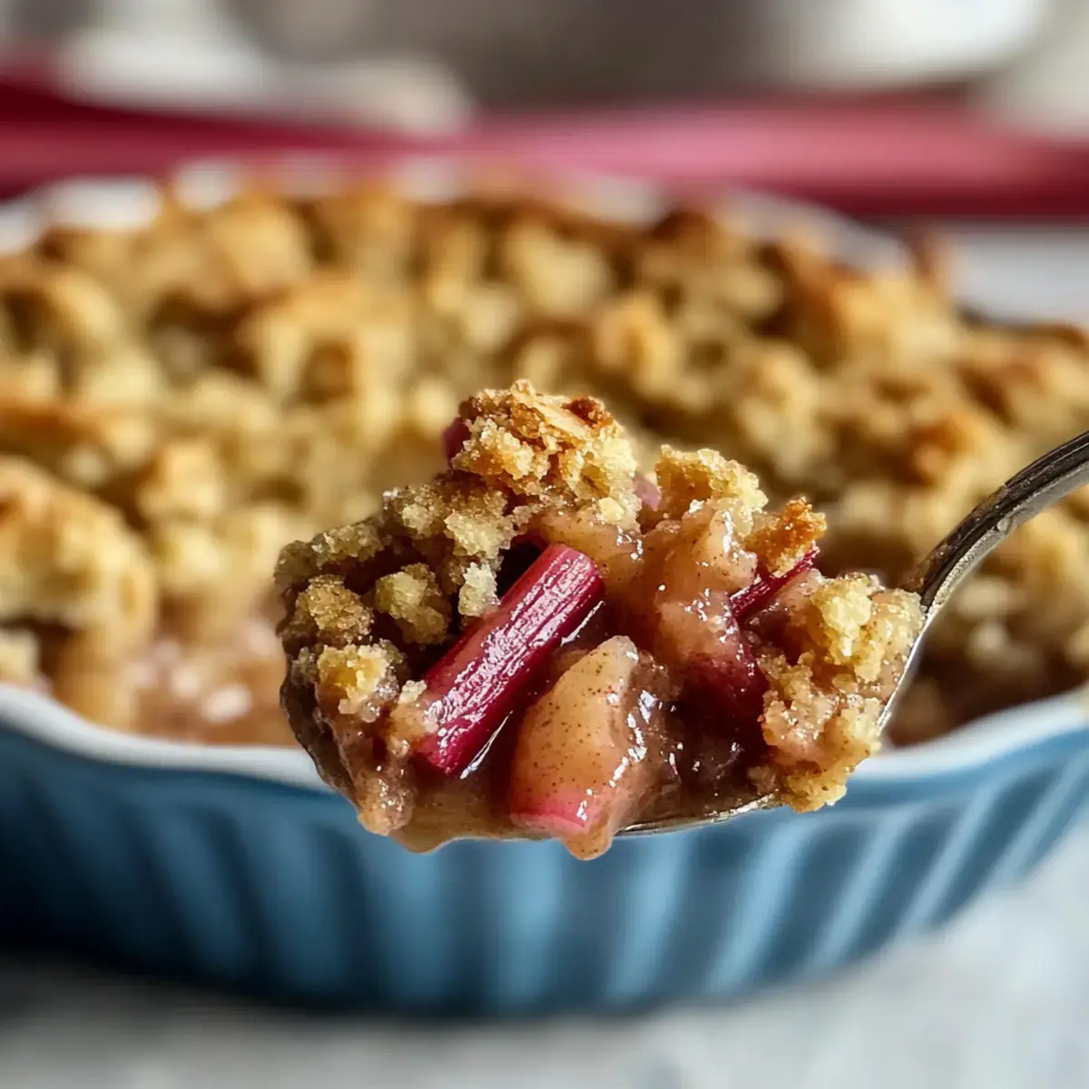 Cinnamon Rhubarb Crisp