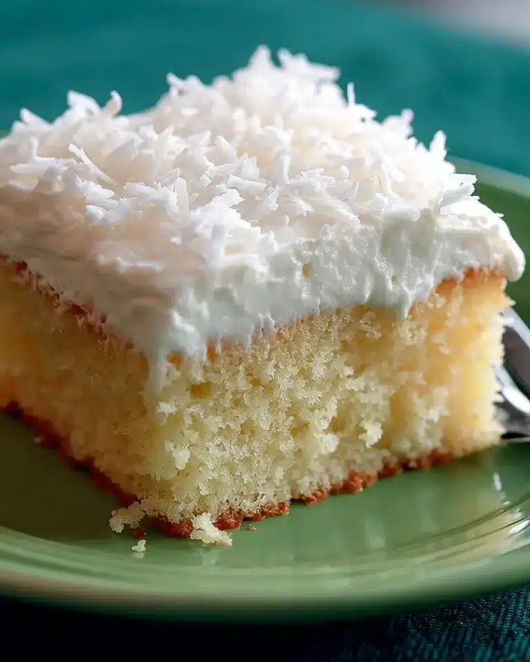 Creamy Chilled Coconut Cake