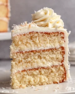 Coconut Cake with Cream Cheese Frosting