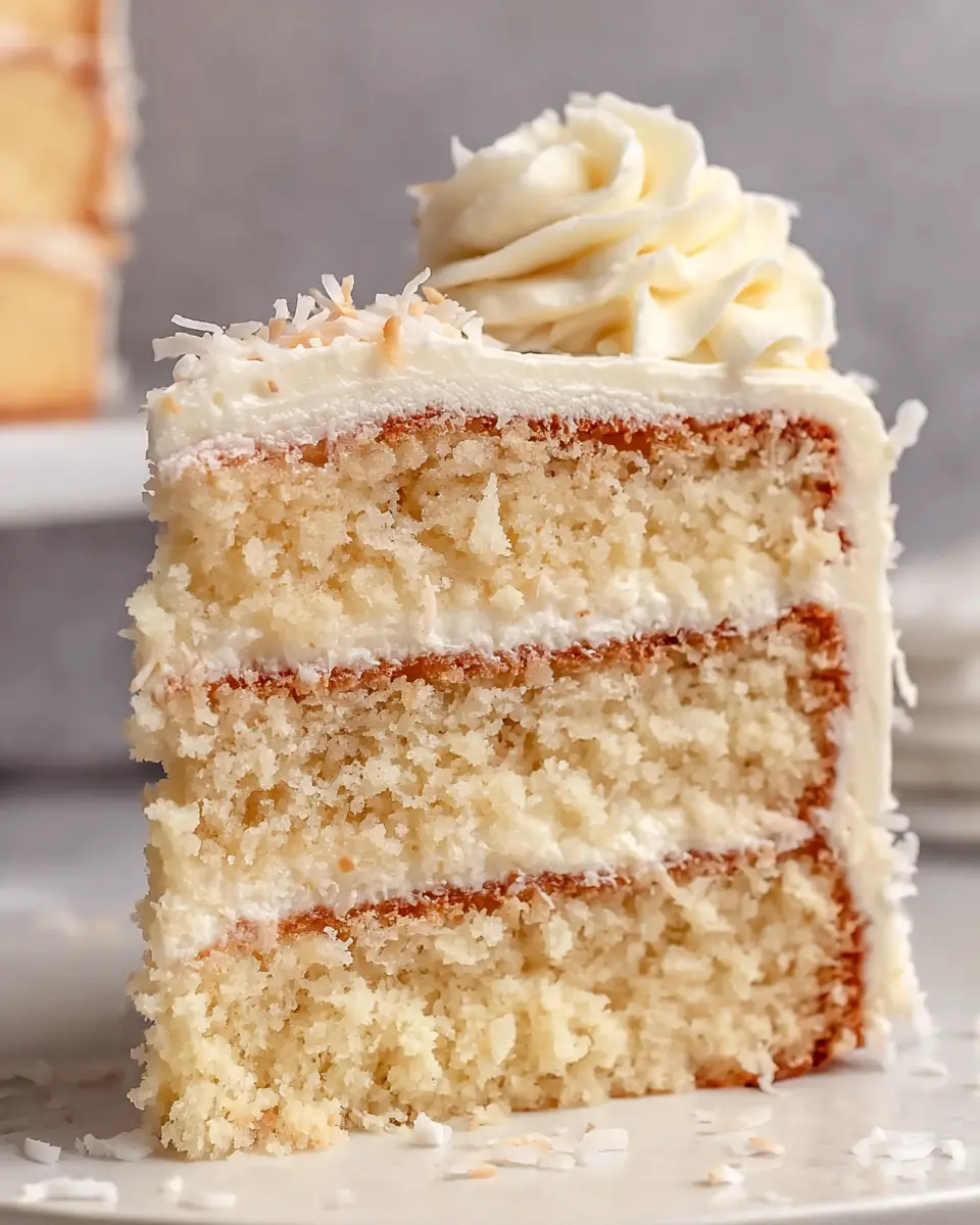 Coconut Cake with Cream Cheese Frosting
