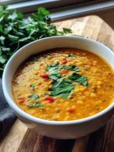 Amazing Coconut Curry Lentil Soup
