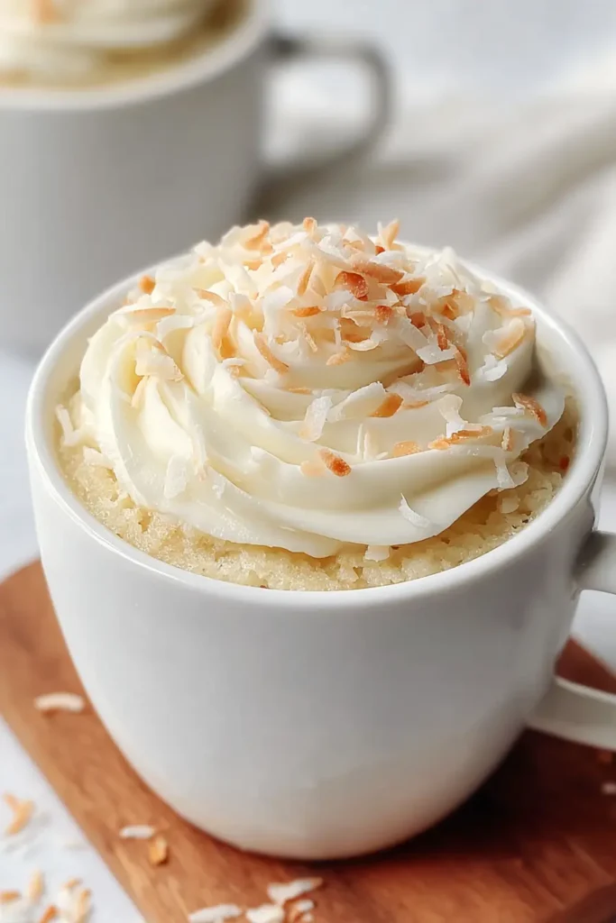 Coconut Mug Cake in Minutes