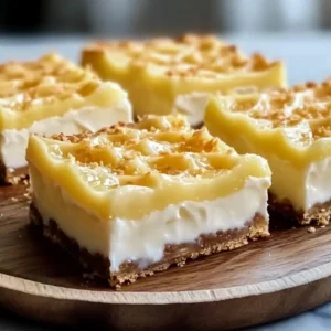 Coconut Pineapple Cream Pie Bars