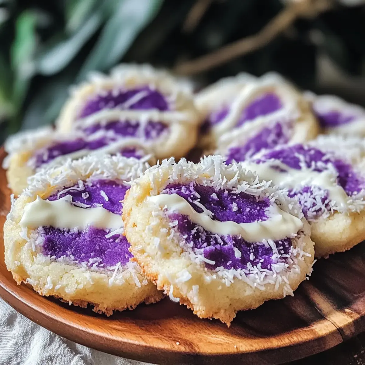 Coconut Ube Besito Cookies