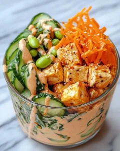Creamy Asian Cucumber Salad Bowl