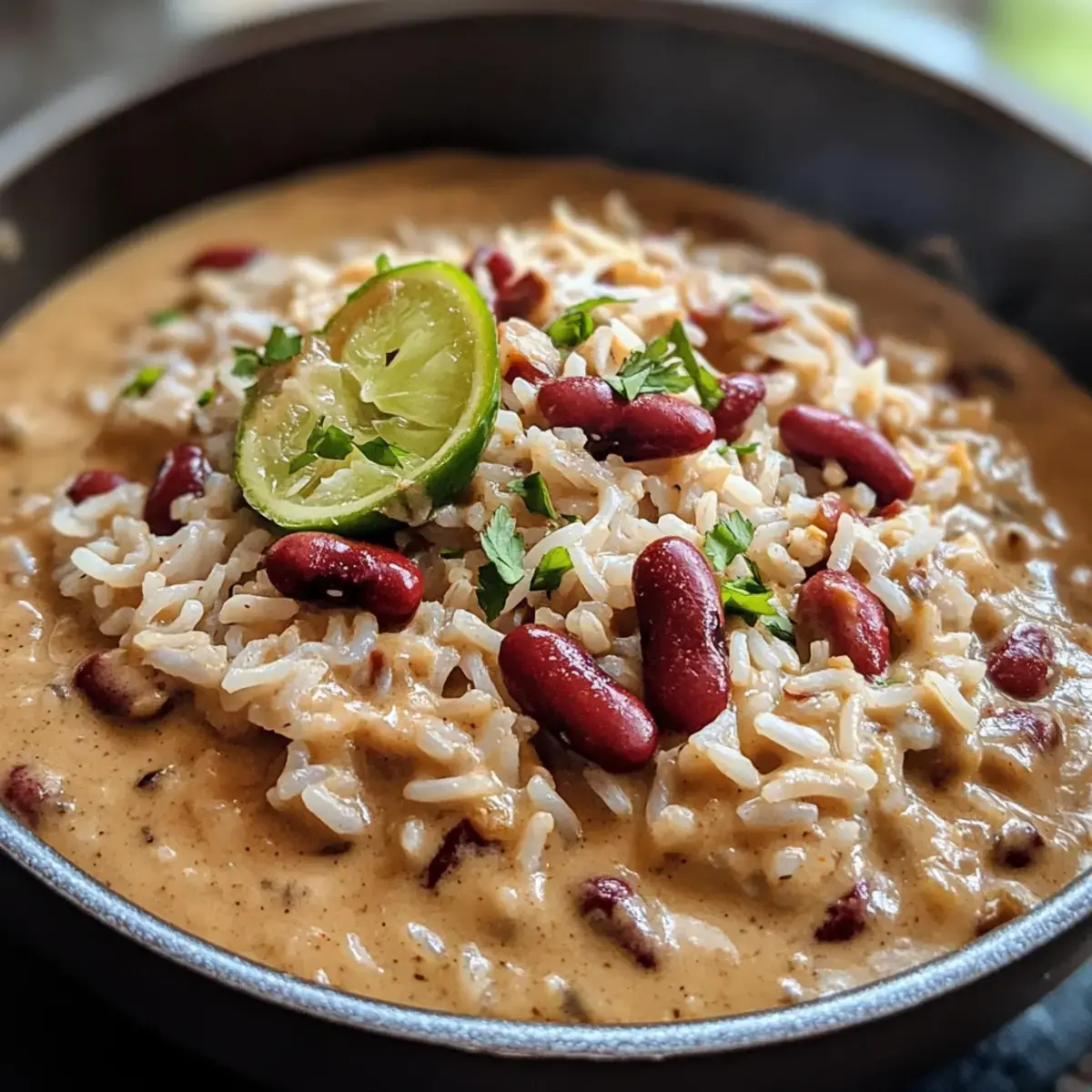 Creamy Caribbean Rice and Beans with Coconut