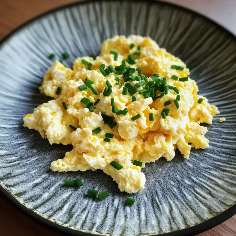 Creamy Cottage Cheese Scrambled Eggs