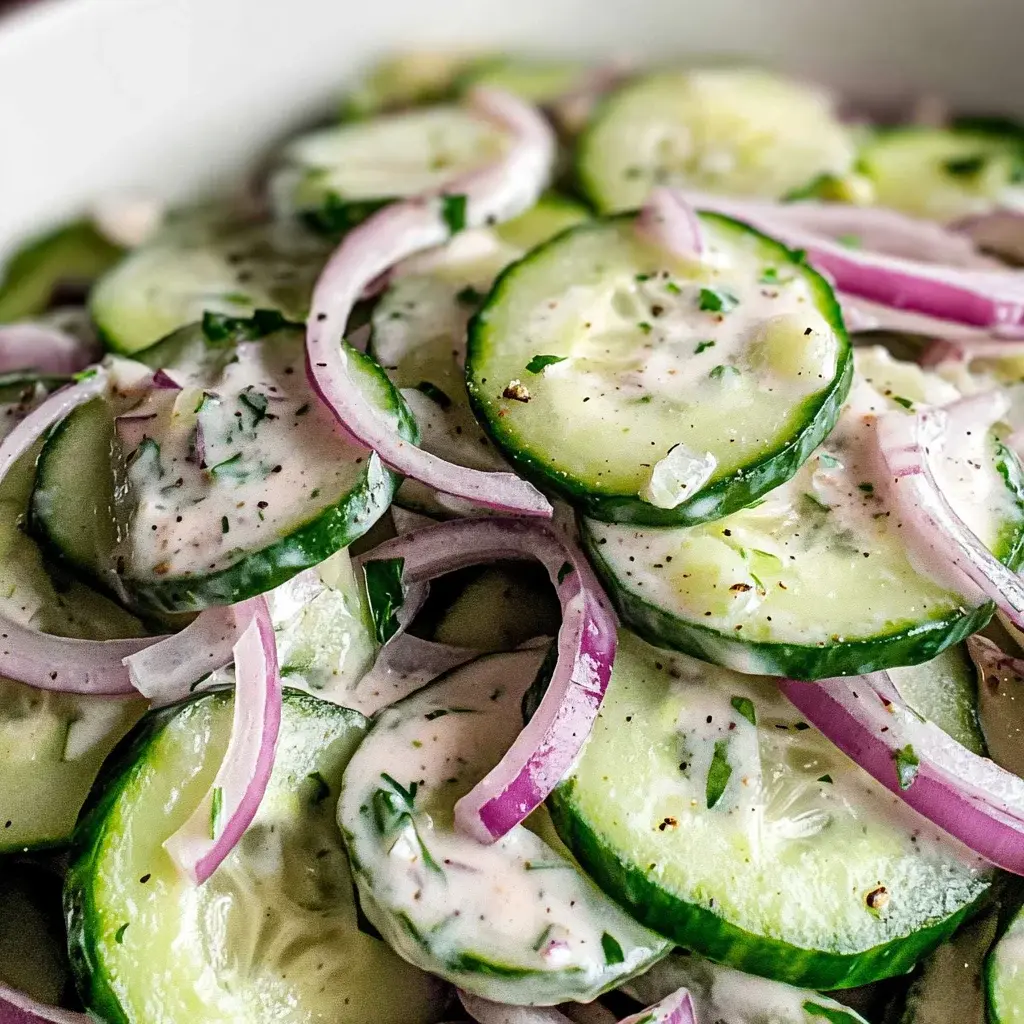 Creamy Italian Cucumber Salad