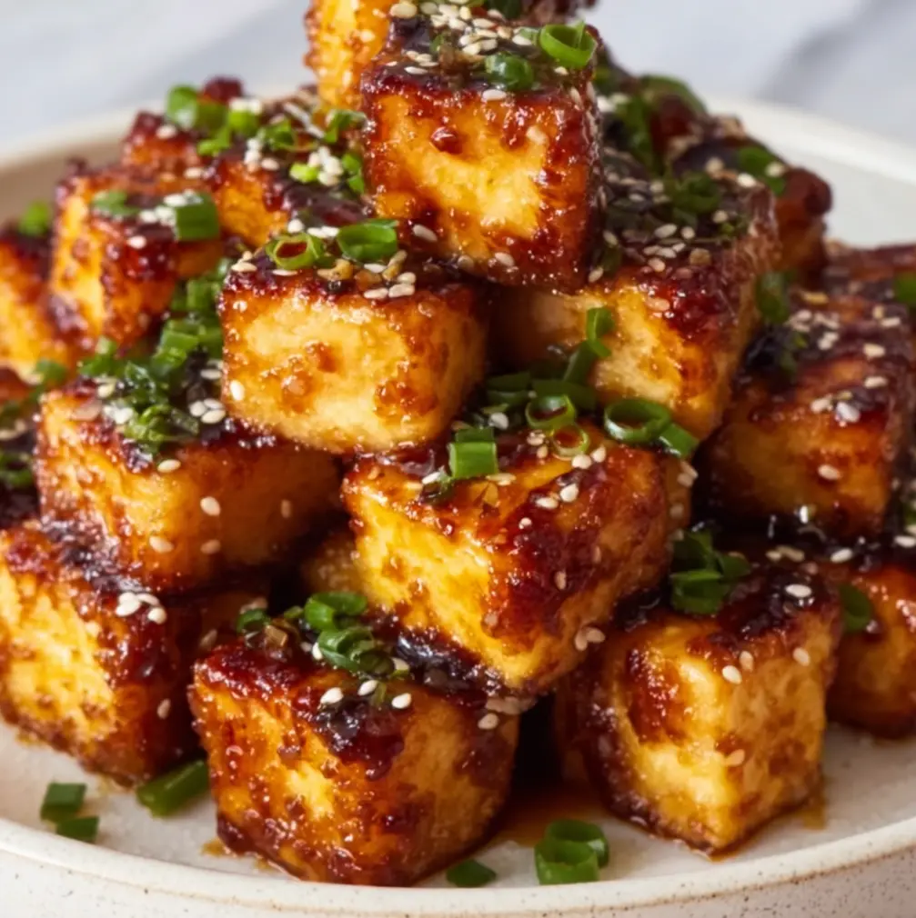 Crispy Honey Garlic Tofu