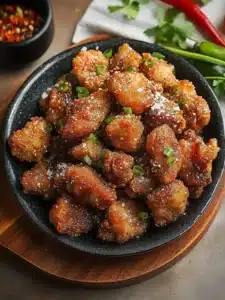 Crispy Salt and Pepper Pork Chop Bites